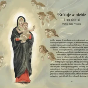 Fragment książki z Matką Bożą Anielską